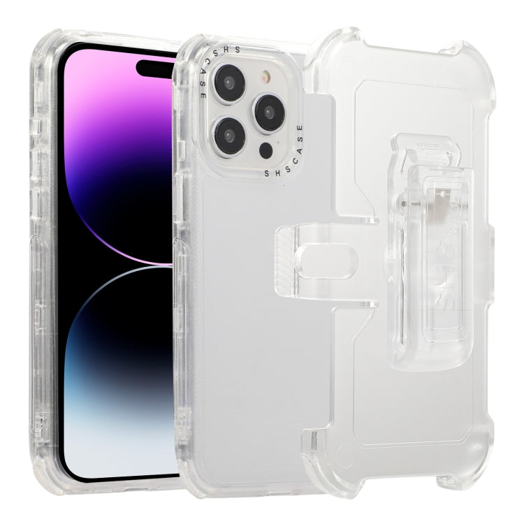 Custodia TPU satinata con clip posteriore per iPhone 15 Pro Max