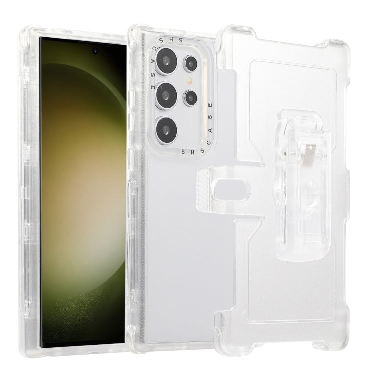 Custodia per telefono PC+TPU satinata con clip posteriore, For Samsung Galaxy S24 Ultra 5G, For Samsung Galaxy S24+ 5G, For Samsung Galaxy S24 5G