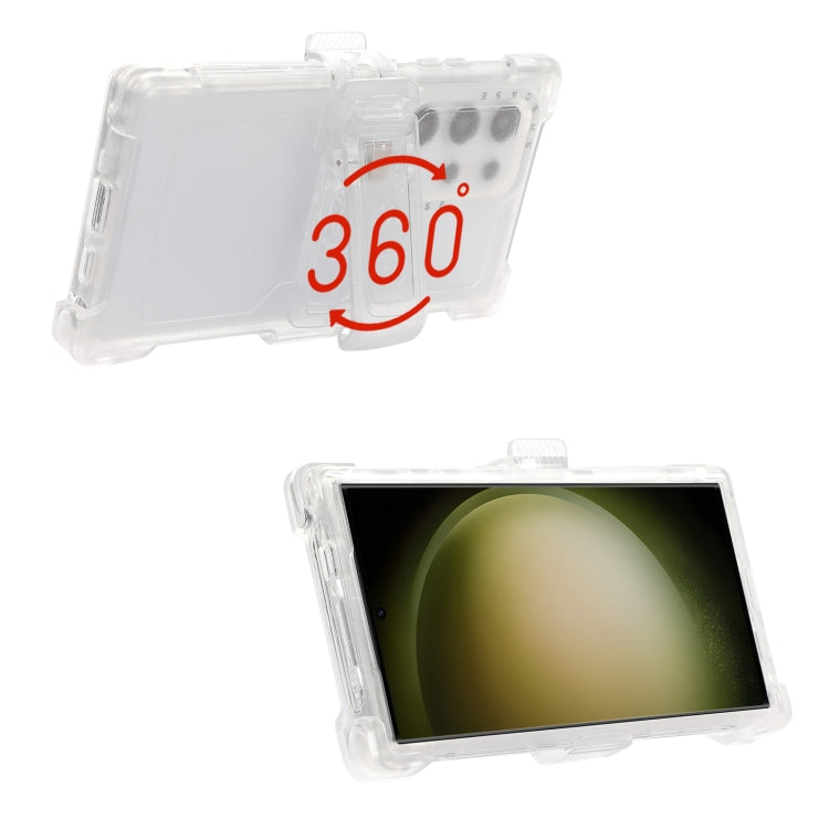 Custodia per telefono PC+TPU satinata con clip posteriore, For Samsung Galaxy S24 Ultra 5G, For Samsung Galaxy S24+ 5G, For Samsung Galaxy S24 5G