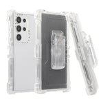 Custodia per telefono PC+TPU satinata con clip posteriore, For Samsung Galaxy S24 Ultra 5G, For Samsung Galaxy S24+ 5G, For Samsung Galaxy S24 5G