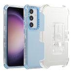 Custodia per telefono PC+TPU satinata con clip posteriore, For Samsung Galaxy S24 Ultra 5G, For Samsung Galaxy S24+ 5G, For Samsung Galaxy S24 5G