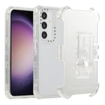 Custodia per telefono PC+TPU satinata con clip posteriore, For Samsung Galaxy S24 Ultra 5G, For Samsung Galaxy S24+ 5G, For Samsung Galaxy S24 5G
