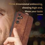 Custodia per telefono AZNS con sensazione di pelle in rilievo 3D, For Samsung Galaxy A34 5G, For Samsung Galaxy A54 5G