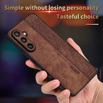 Custodia per telefono AZNS con sensazione di pelle in rilievo 3D, For Samsung Galaxy C55 / M55, For Samsung Galaxy A55 5G, For Samsung Galaxy A35 5G, For Samsung Galaxy S24 Ultra 5G