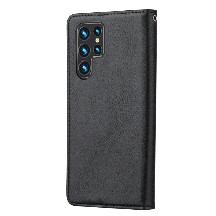 Custodia per telefono in pelle Flip con texture pelle impastata, For Samsung Galaxy S24 Ultra 5G, For Samsung Galaxy S24+ 5G, For Samsung Galaxy S24 5G