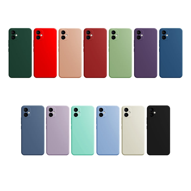 Custodia per telefono in silicone liquido imitazione, For Samsung Galaxy A05, For Samsung Galaxy A05S
