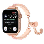 Bracciale a catena con perline di conchiglia, cinturino in metallo, For Apple Watch SE 2023 44mm, For Apple Watch SE 2023 40mm, For Apple Watch Ultra 2 49mm, For Apple Watch Series 9 45mm, For Apple Watch Series 9 41mm, For Apple Watch Ultra 49mm