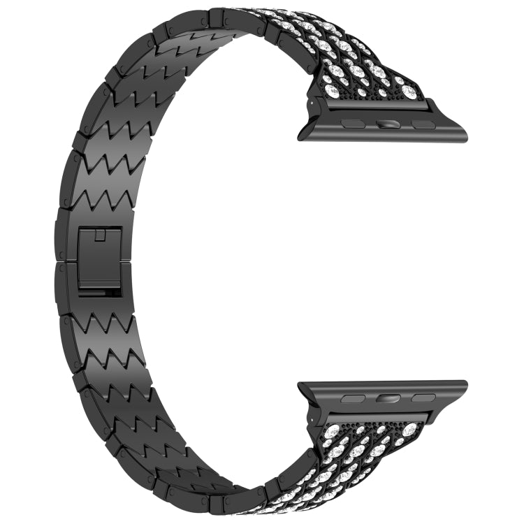 Cinturino per orologio in metallo con bracciale Devil Eye Diamond, For Apple Watch SE 2023 44mm, For Apple Watch SE 2023 40mm, For Apple Watch Ultra 2 49mm, For Apple Watch Series 9 45mm, For Apple Watch Series 9 41mm, For Apple Watch Ultra 49mm