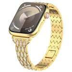 Cinturino per orologio in metallo con bracciale Devil Eye Diamond, For Apple Watch SE 2023 44mm, For Apple Watch SE 2023 40mm, For Apple Watch Ultra 2 49mm, For Apple Watch Series 9 45mm, For Apple Watch Series 9 41mm, For Apple Watch Ultra 49mm