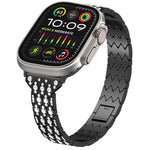 Cinturino per orologio in metallo con bracciale Devil Eye Diamond, For Apple Watch SE 2023 44mm, For Apple Watch SE 2023 40mm, For Apple Watch Ultra 2 49mm, For Apple Watch Series 9 45mm, For Apple Watch Series 9 41mm, For Apple Watch Ultra 49mm