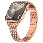 Cinturino per orologio in metallo con bracciale Devil Eye Diamond, For Apple Watch Series 8 41mm, For Apple Watch Series 8 45mm, For Apple Watch SE 2022 40mm, For Apple Watch SE 2022 44mm, For Apple Watch Series 7 41mm, For Apple Watch Series 7 45mm