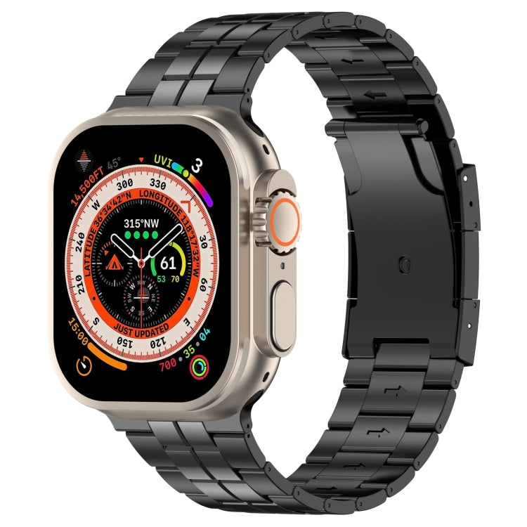 Cinturino per orologio in acciaio al titanio con fibbia tartaruga, For Apple Watch SE 2023 44mm, For Apple Watch SE 2023 40mm, For Apple Watch Ultra 2 49mm, For Apple Watch Series 9 45mm, For Apple Watch Series 9 41mm, For Apple Watch Ultra 49mm