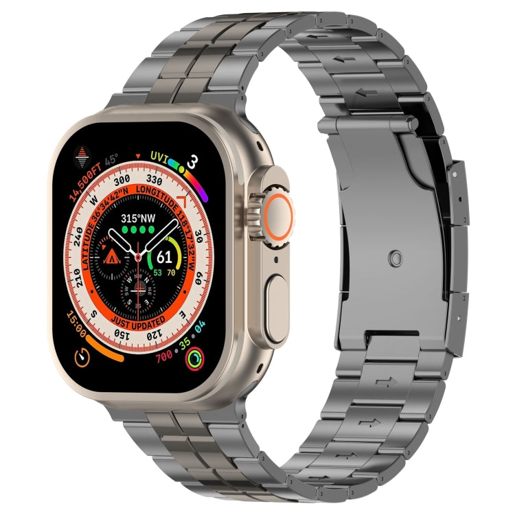 Cinturino per orologio in acciaio al titanio con fibbia tartaruga, For Apple Watch SE 2023 44mm, For Apple Watch SE 2023 40mm, For Apple Watch Ultra 2 49mm, For Apple Watch Series 9 45mm, For Apple Watch Series 9 41mm, For Apple Watch Ultra 49mm