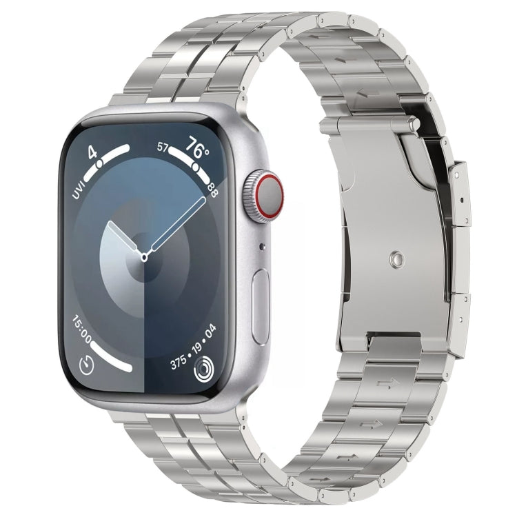 Cinturino per orologio in acciaio al titanio con fibbia tartaruga, For Apple Watch SE 40mm, For Apple Watch SE 44mm, For Apple Watch Series 6 40mm, For Apple Watch Series 6 44mm, For Apple Watch Series 5 44mm, For Apple Watch Series 5 40mm