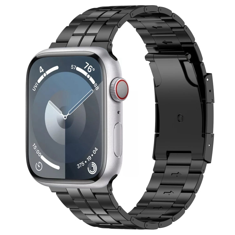 Cinturino per orologio in acciaio al titanio con fibbia tartaruga, For Apple Watch SE 40mm, For Apple Watch SE 44mm, For Apple Watch Series 6 40mm, For Apple Watch Series 6 44mm, For Apple Watch Series 5 44mm, For Apple Watch Series 5 40mm