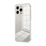 Custodia per telefono con foro fine con placcatura trasparente, For iPhone 15 Pro Max, For iPhone 15 Pro, For iPhone 15 Plus