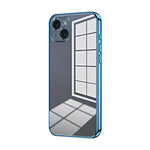 Custodia per telefono con foro fine con placcatura trasparente, For iPhone 15 Pro Max, For iPhone 15 Pro, For iPhone 15 Plus