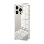 Custodia per telefono con foro fine con placcatura trasparente, For iPhone 14 Pro, For iPhone 14 Pro Max, For iPhone SE 2022 / 2020 / 8 / 7