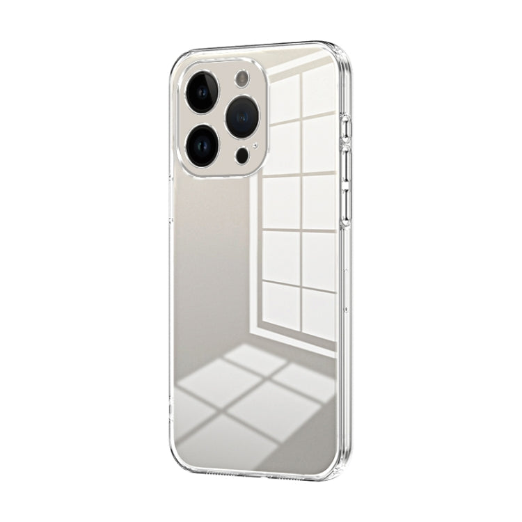 Custodia per telefono con foro fine con placcatura trasparente, For iPhone 14 Pro, For iPhone 14 Pro Max, For iPhone SE 2022 / 2020 / 8 / 7