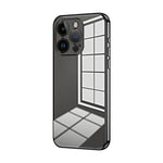 Custodia per telefono con foro fine con placcatura trasparente, For iPhone 14 Pro, For iPhone 14 Pro Max, For iPhone SE 2022 / 2020 / 8 / 7