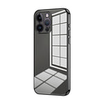 Custodia per telefono con foro fine con placcatura trasparente, For iPhone 14 Pro, For iPhone 14 Pro Max, For iPhone SE 2022 / 2020 / 8 / 7