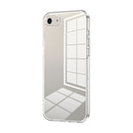 Custodia per telefono con foro fine con placcatura trasparente, For iPhone 14 Pro, For iPhone 14 Pro Max, For iPhone SE 2022 / 2020 / 8 / 7
