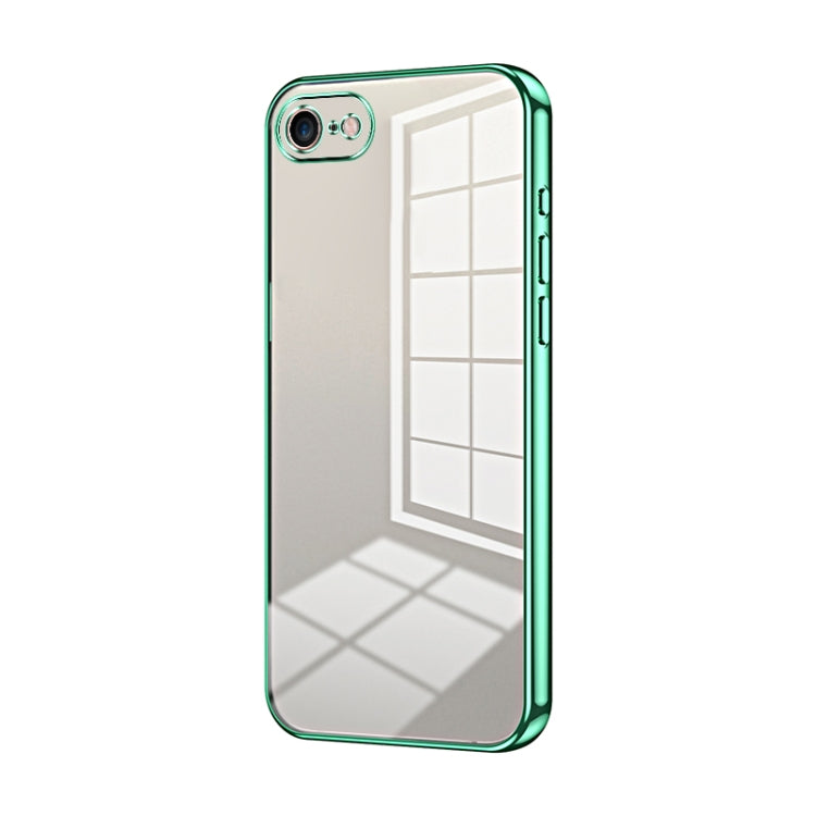 Custodia per telefono con foro fine con placcatura trasparente, For iPhone 14 Pro, For iPhone 14 Pro Max, For iPhone SE 2022 / 2020 / 8 / 7