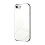 Custodia per telefono con foro fine con placcatura trasparente, For iPhone 14 Pro, For iPhone 14 Pro Max, For iPhone SE 2022 / 2020 / 8 / 7