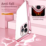 Custodia per telefono con foro fine con placcatura trasparente, For iPhone 13 Pro Max, For iPhone 13 Pro, For iPhone 13