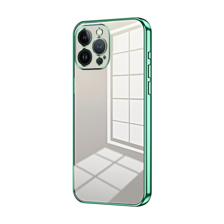 Custodia per telefono con foro fine con placcatura trasparente, For iPhone 13 Pro Max, For iPhone 13 Pro, For iPhone 13
