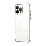 Custodia per telefono con foro fine con placcatura trasparente, For iPhone 13 Pro Max, For iPhone 13 Pro, For iPhone 13