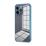 Custodia per telefono con foro fine con placcatura trasparente, For iPhone 13 Pro Max, For iPhone 13 Pro, For iPhone 13
