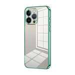 Custodia per telefono con foro fine con placcatura trasparente, For iPhone 13 Pro Max, For iPhone 13 Pro, For iPhone 13