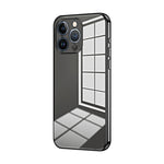 Custodia per telefono con foro fine con placcatura trasparente, For iPhone 13 Pro Max, For iPhone 13 Pro, For iPhone 13