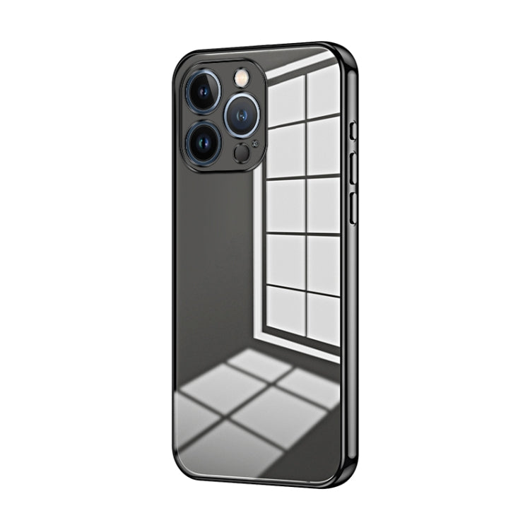 Custodia per telefono con foro fine con placcatura trasparente, For iPhone 13 Pro Max, For iPhone 13 Pro, For iPhone 13