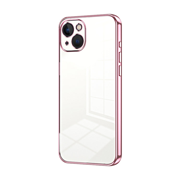 Custodia per telefono con foro fine con placcatura trasparente, For iPhone 13 Pro Max, For iPhone 13 Pro, For iPhone 13