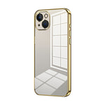 Custodia per telefono con foro fine con placcatura trasparente, For iPhone 13 Pro Max, For iPhone 13 Pro, For iPhone 13