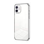 Custodia per telefono con foro fine con placcatura trasparente, For iPhone 12, For iPhone 12 Pro Max, For iPhone 12 Pro