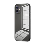Custodia per telefono con foro fine con placcatura trasparente, For iPhone 12, For iPhone 12 Pro Max, For iPhone 12 Pro