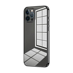 Custodia per telefono con foro fine con placcatura trasparente, For iPhone 12, For iPhone 12 Pro Max, For iPhone 12 Pro