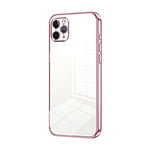 Custodia per telefono con foro fine con placcatura trasparente, For iPhone 11 Pro Max, For iPhone 11, For iPhone 11 Pro