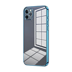 Custodia per telefono con foro fine con placcatura trasparente, For iPhone 11 Pro Max, For iPhone 11, For iPhone 11 Pro