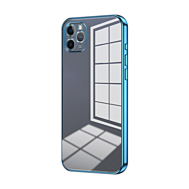 Custodia per telefono con foro fine con placcatura trasparente, For iPhone 11 Pro Max, For iPhone 11, For iPhone 11 Pro