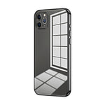 Custodia per telefono con foro fine con placcatura trasparente, For iPhone 11 Pro Max, For iPhone 11, For iPhone 11 Pro
