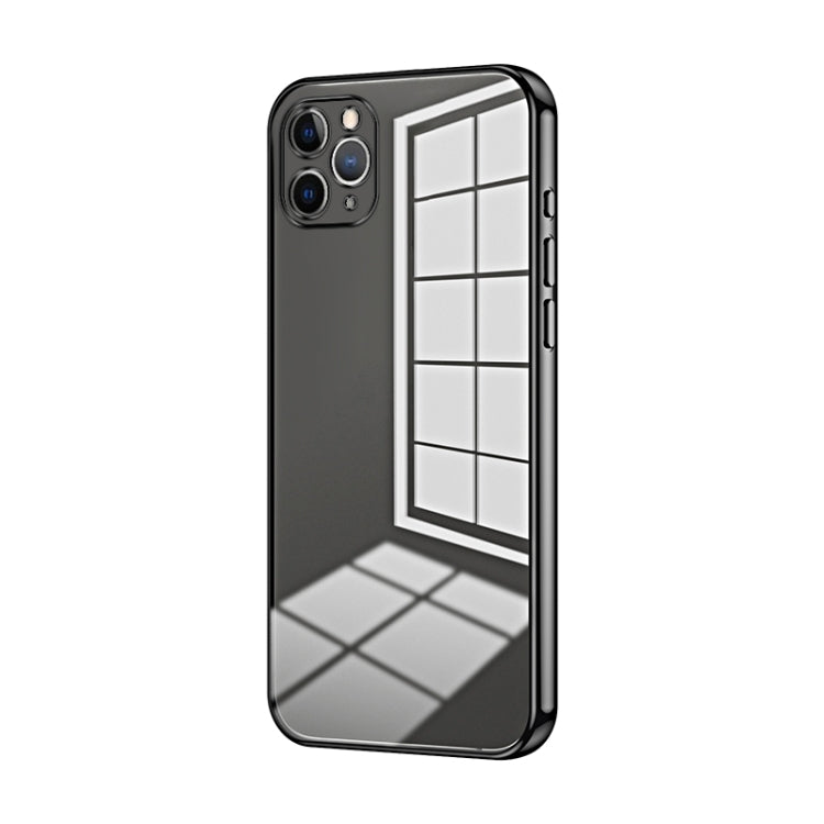 Custodia per telefono con foro fine con placcatura trasparente, For iPhone 11 Pro Max, For iPhone 11, For iPhone 11 Pro