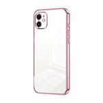 Custodia per telefono con foro fine con placcatura trasparente, For iPhone 11 Pro Max, For iPhone 11, For iPhone 11 Pro