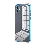 Custodia per telefono con foro fine con placcatura trasparente, For iPhone 11 Pro Max, For iPhone 11, For iPhone 11 Pro