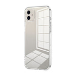 Custodia per telefono con foro fine con placcatura trasparente, For iPhone 11 Pro Max, For iPhone 11, For iPhone 11 Pro