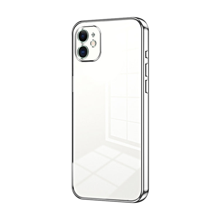 Custodia per telefono con foro fine con placcatura trasparente, For iPhone 11 Pro Max, For iPhone 11, For iPhone 11 Pro
