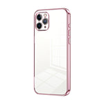 Custodia per telefono con foro fine con placcatura trasparente, For iPhone 11 Pro Max, For iPhone 11, For iPhone 11 Pro